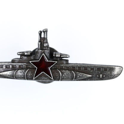 USSR Soviet Navy CCCP Submarine Commander Qualification Badge Screwback Repro Replica