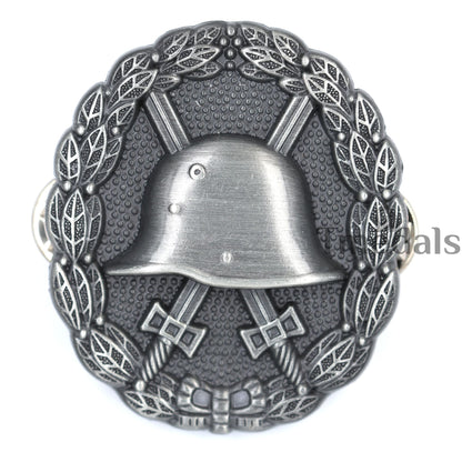 WWI German Wound Badge Silver Grade Reproduction Pinback