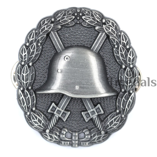 WWI German Wound Badge Silver Grade Reproduction Pinback