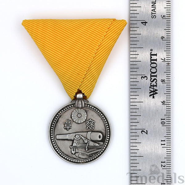 Japan Hosho Medal of Honor Coastal Defense Donation Order Badge 925 Silver Replica