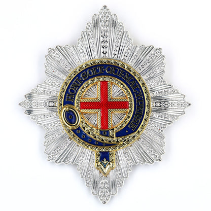 UK Royal Order of the Garter Breast Star Engraved No.21 Limited Replica
