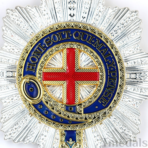 UK Royal Order of the Garter Breast Star Engraved No.21 Limited Replica