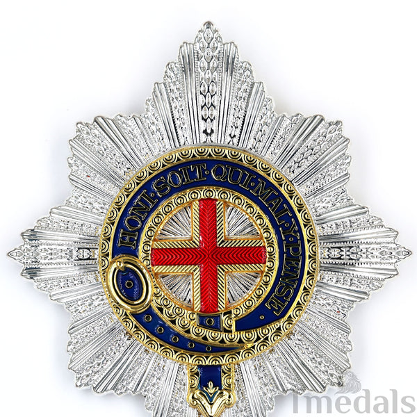 UK Royal Order of the Garter Breast Star Engraved No.21 Limited Replica