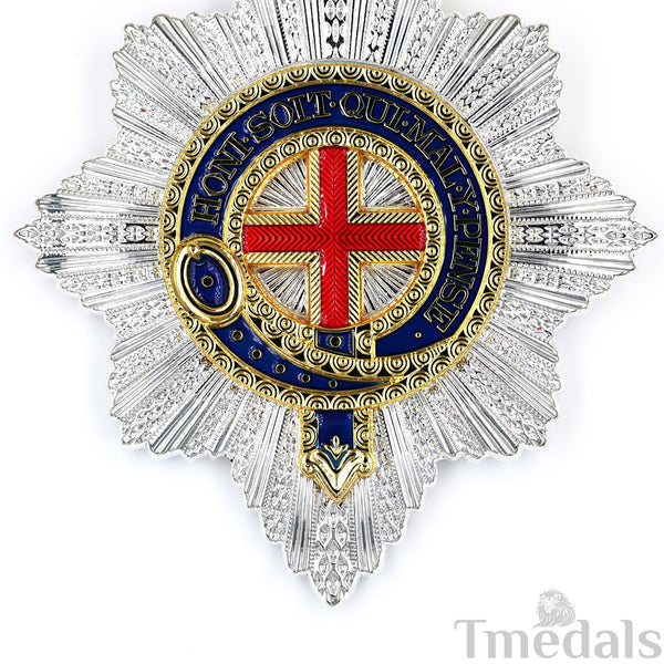 UK Royal Order of the Garter Breast Star Engraved No.21 Limited Replica