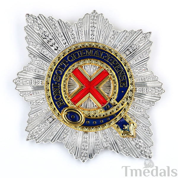 UK Royal Order of the Garter Breast Star Engraved No.21 Limited Replica