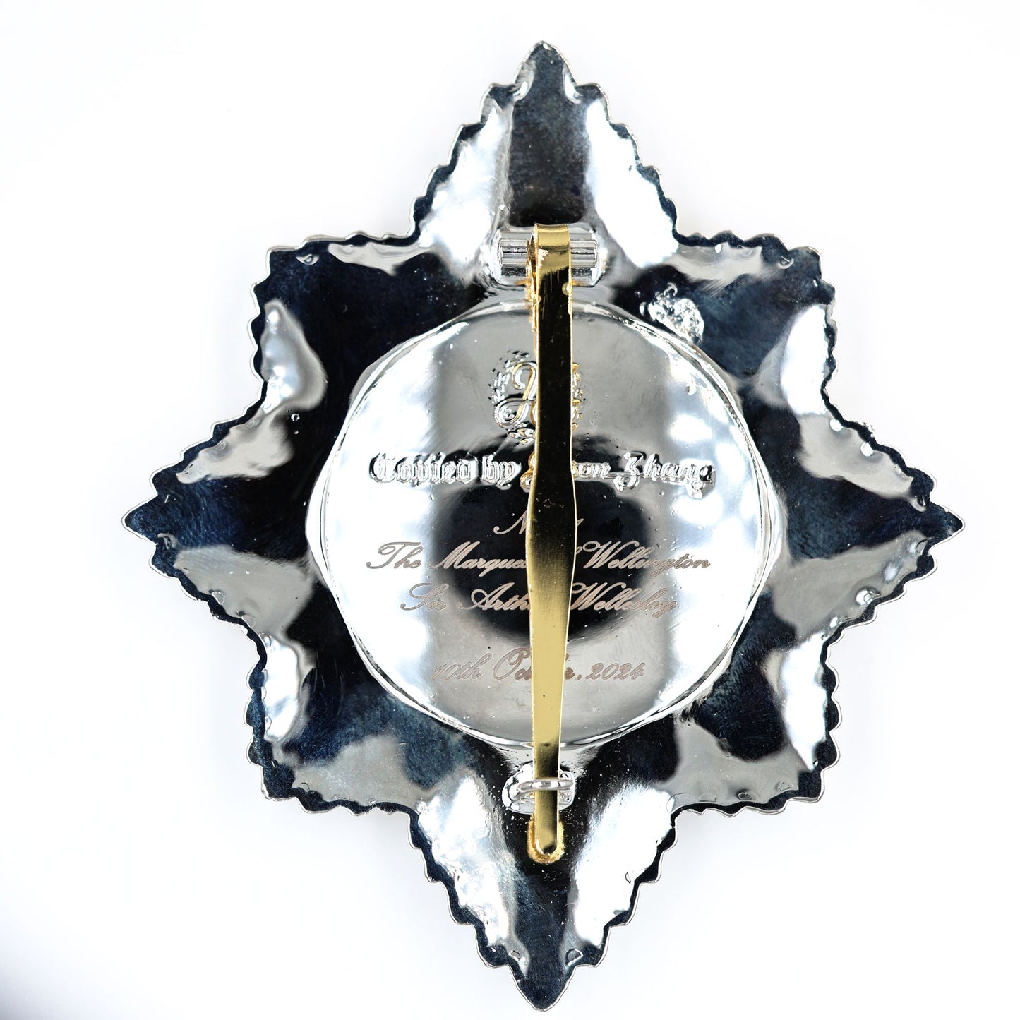 UK Royal Order of the Garter Breast Star Engraved No.21 Limited Replica