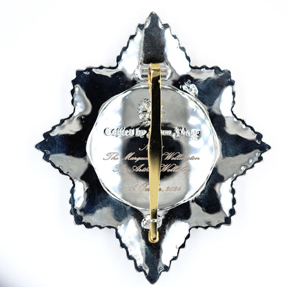 UK Royal Order of the Garter Breast Star Engraved No.21 Limited Replica