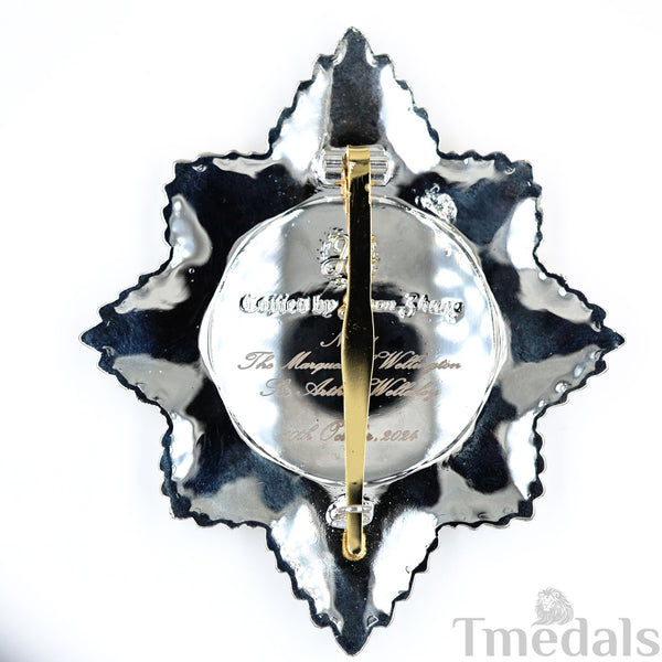 UK Royal Order of the Garter Breast Star Engraved No.21 Limited Replica