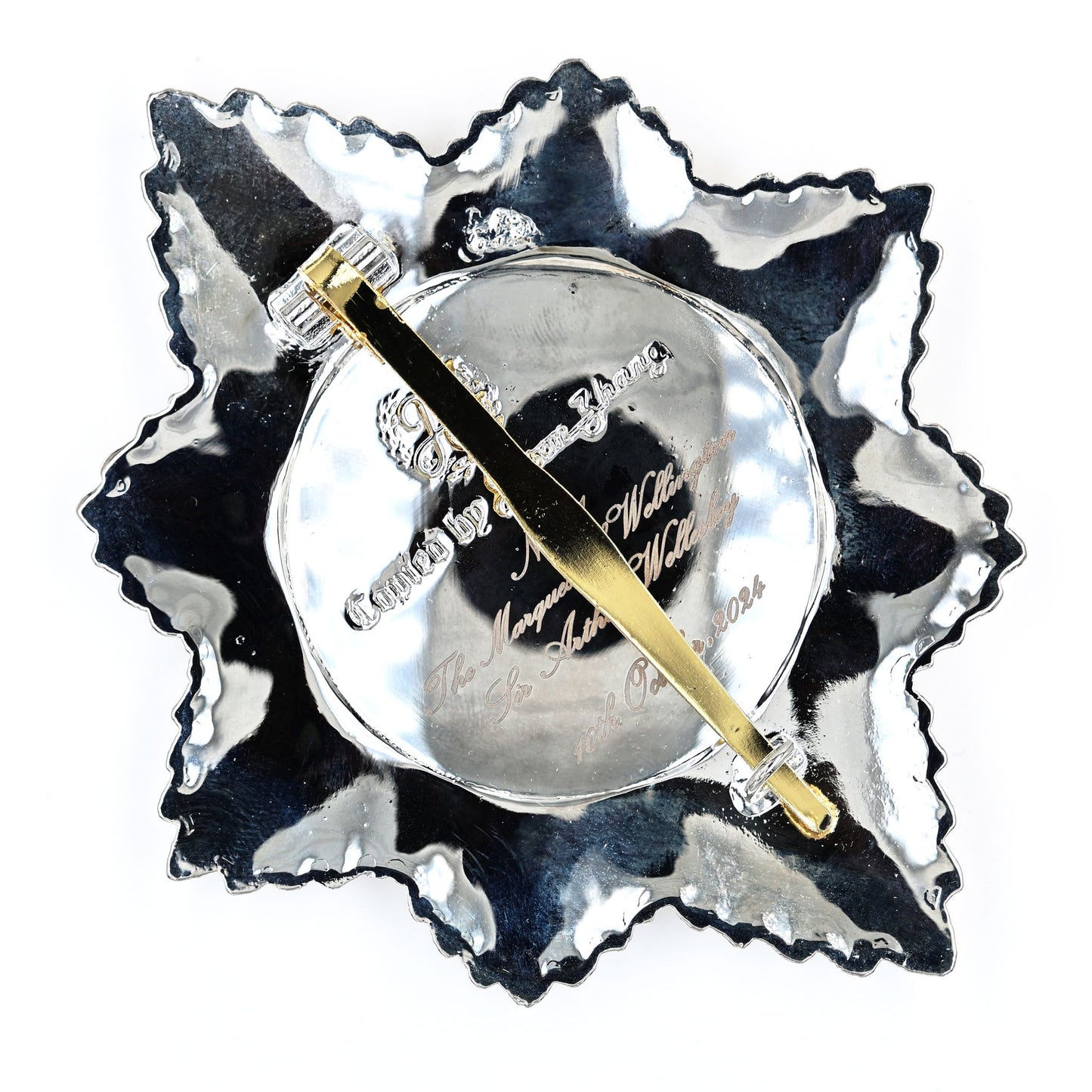 UK Royal Order of the Garter Breast Star Engraved No.21 Limited Replica