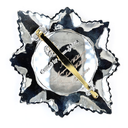 UK Royal Order of the Garter Breast Star Engraved No.21 Limited Replica