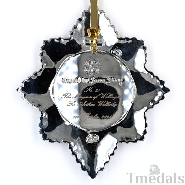 UK Royal Order of the Garter Breast Star Engraved No.21 Limited Replica