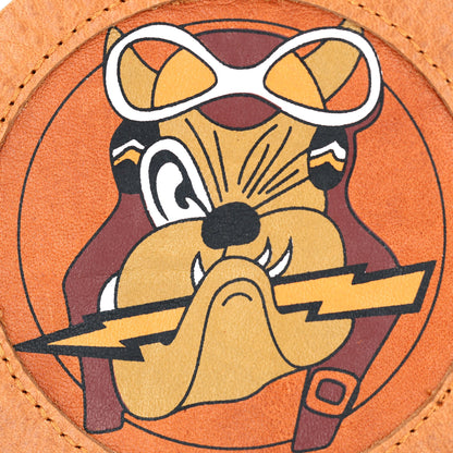 USA WWII Bulldog 61st Fighter Squadron 56th FG 8th AAF Leather Patch Replica