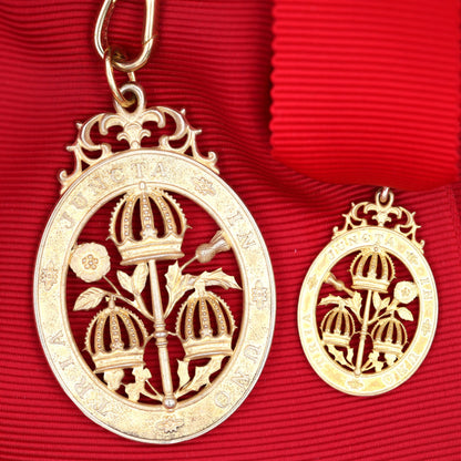 UK BritishOrder of the Bath Civil Division Sash Set Badge Mini Medal Replica