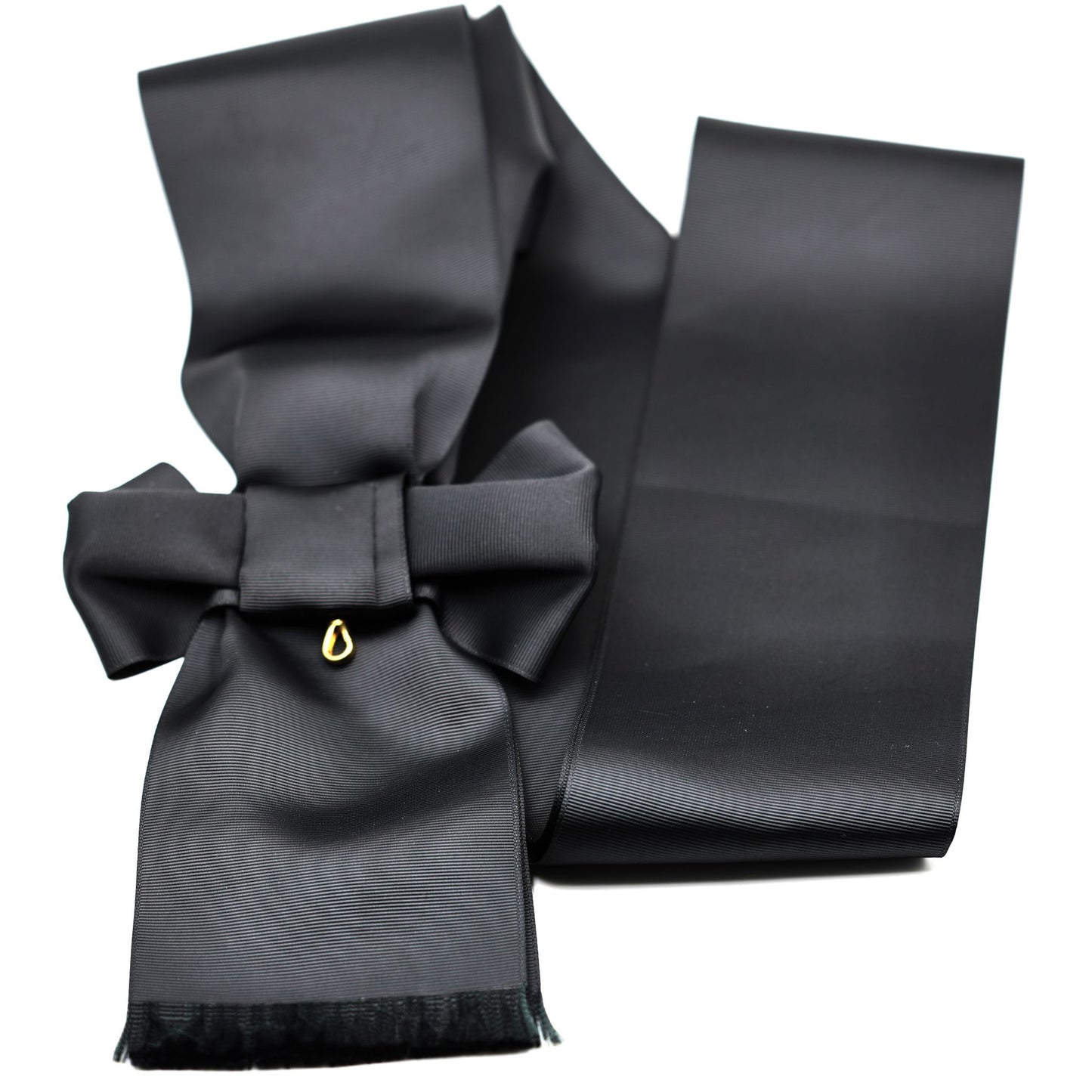 UK Order of St John Black Sash Only Ceremonial Sash Bow Style Replica