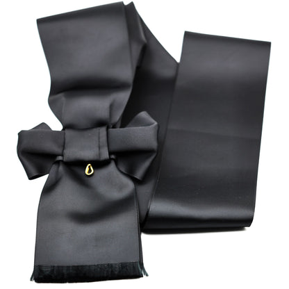 UK Order of St John Black Sash Only Ceremonial Sash Bow Style Replica