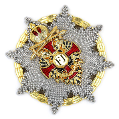 Austro Golden Cross of Merit 1849 Franz Joseph Order Medal with Swords Replica