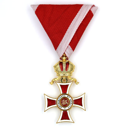 Austria Imperial Order of Leopold Knight Cross Civilian Type Badge Replica