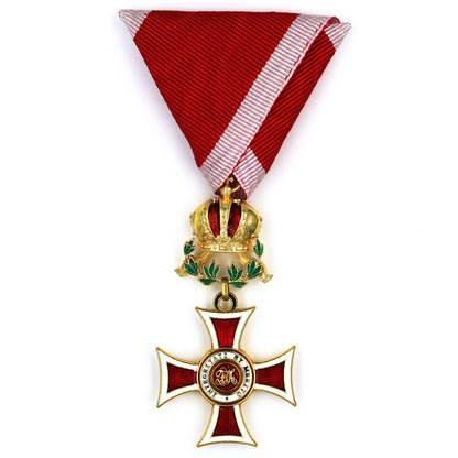 Austria Imperial Order of Leopold Knight Cross w/ War Decoration Ribbon Replica