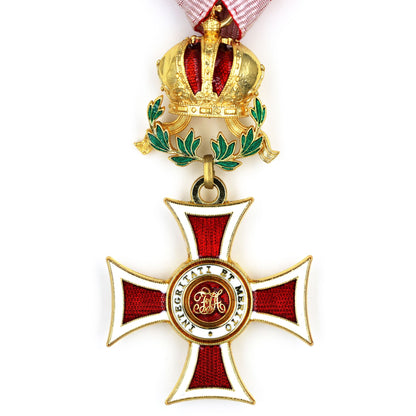 Austria Imperial Order of Leopold Knight Cross w/ War Decoration Ribbon Replica