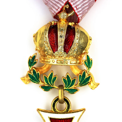 Austria Imperial Order of Leopold Knight Cross w/ War Decoration Ribbon Replica