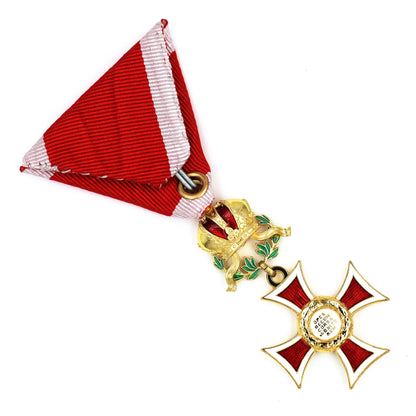 Austria Imperial Order of Leopold Knight Cross w/ War Decoration Ribbon Replica