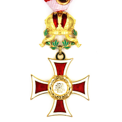 Austria Imperial Order of Leopold Knight Cross w/ War Decoration Ribbon Replica
