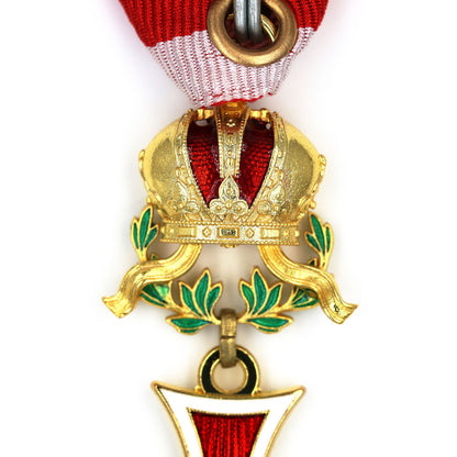 Austria Imperial Order of Leopold Knight Cross w/ War Decoration Ribbon Replica