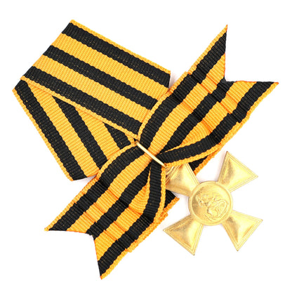 Imperial Russian St. George Cross 1st Class Nicholas II Replica w/ Bow Ribbon