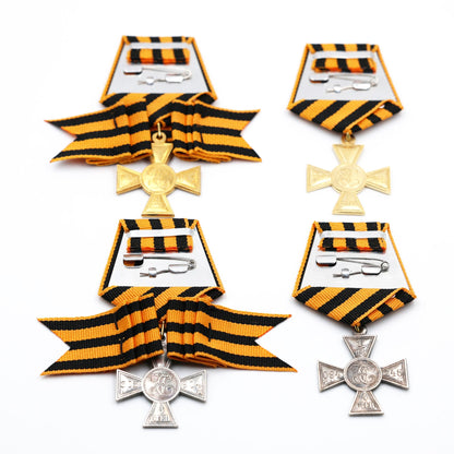 Imperial Russian St George Cross Set 1st 2nd 3rd 4th Class Replica w Ribbon