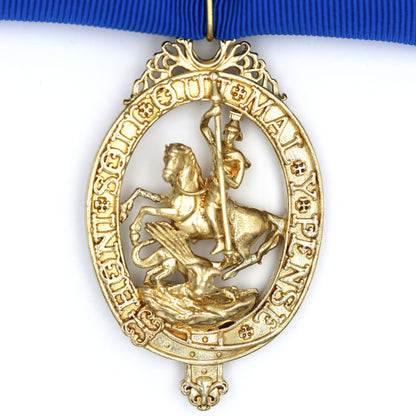 British Order of the Garter “Lesser George” St George Neck Badge Ribbon Replica
