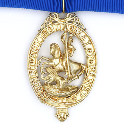 British Order of the Garter “Lesser George” St George Neck Badge Ribbon Replica