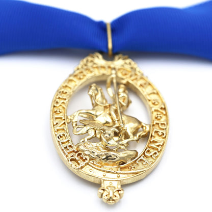 British Order of the Garter “Lesser George” St George Neck Badge Ribbon Replica