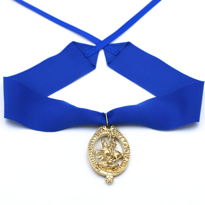 British Order of the Garter “Lesser George” St George Neck Badge Ribbon Replica