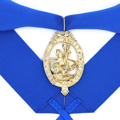 British Order of the Garter “Lesser George” St George Neck Badge Ribbon Replica