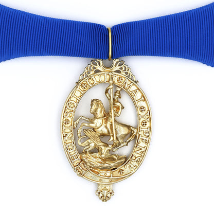 British Order of the Garter “Lesser George” St George Neck Badge Ribbon Replica