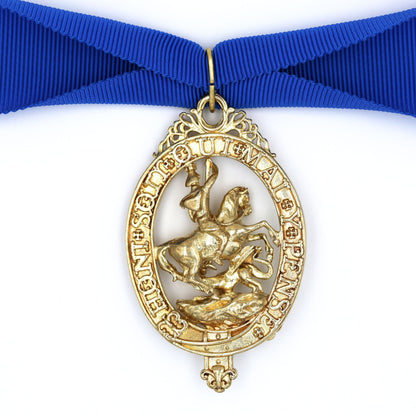 British Order of the Garter “Lesser George” St George Neck Badge Ribbon Replica