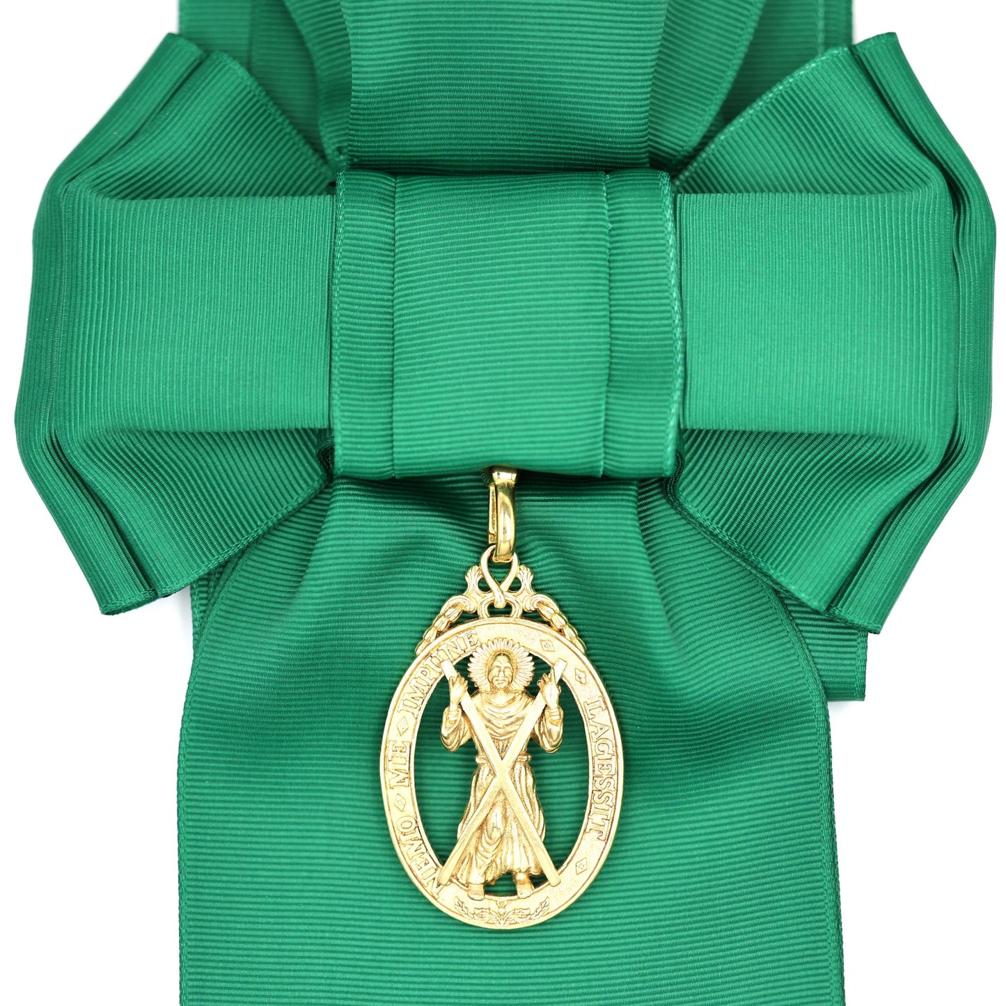 Order of the Thistle Sash & Badge – Saint Andrew Badge in Brass – Full-Size Museum Replica