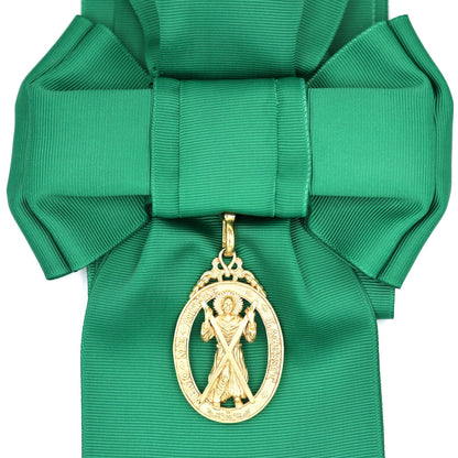 Order of the Thistle Sash & Badge – Saint Andrew Badge in Brass – Full-Size Museum Replica