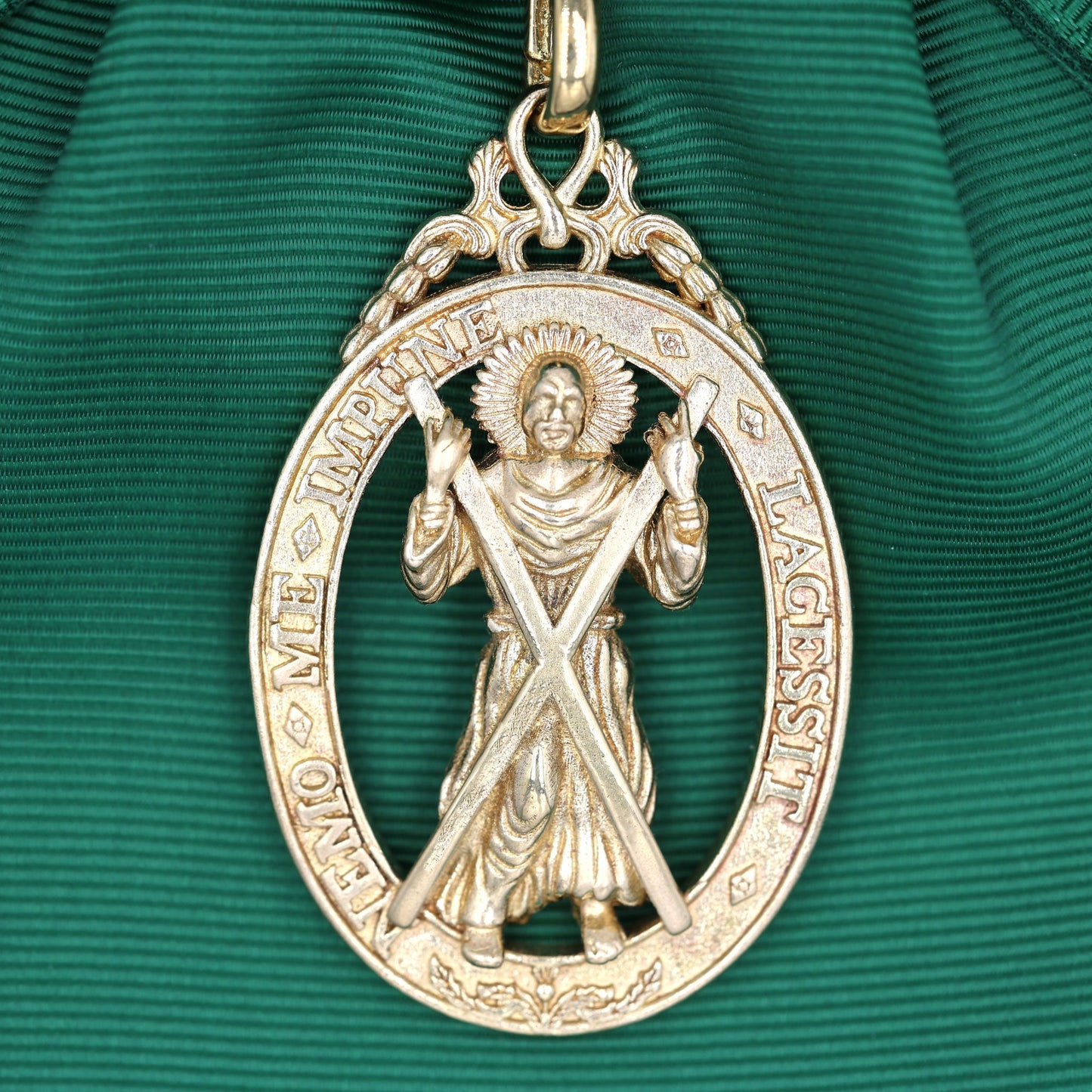 Order of the Thistle Sash & Badge – Saint Andrew Badge in Brass – Full-Size Museum Replica