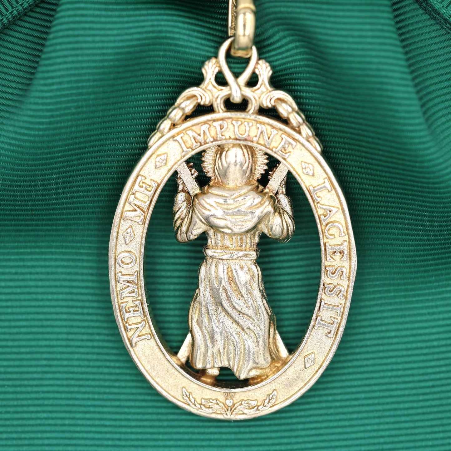 Order of the Thistle Sash & Badge – Saint Andrew Badge in Brass – Full-Size Museum Replica