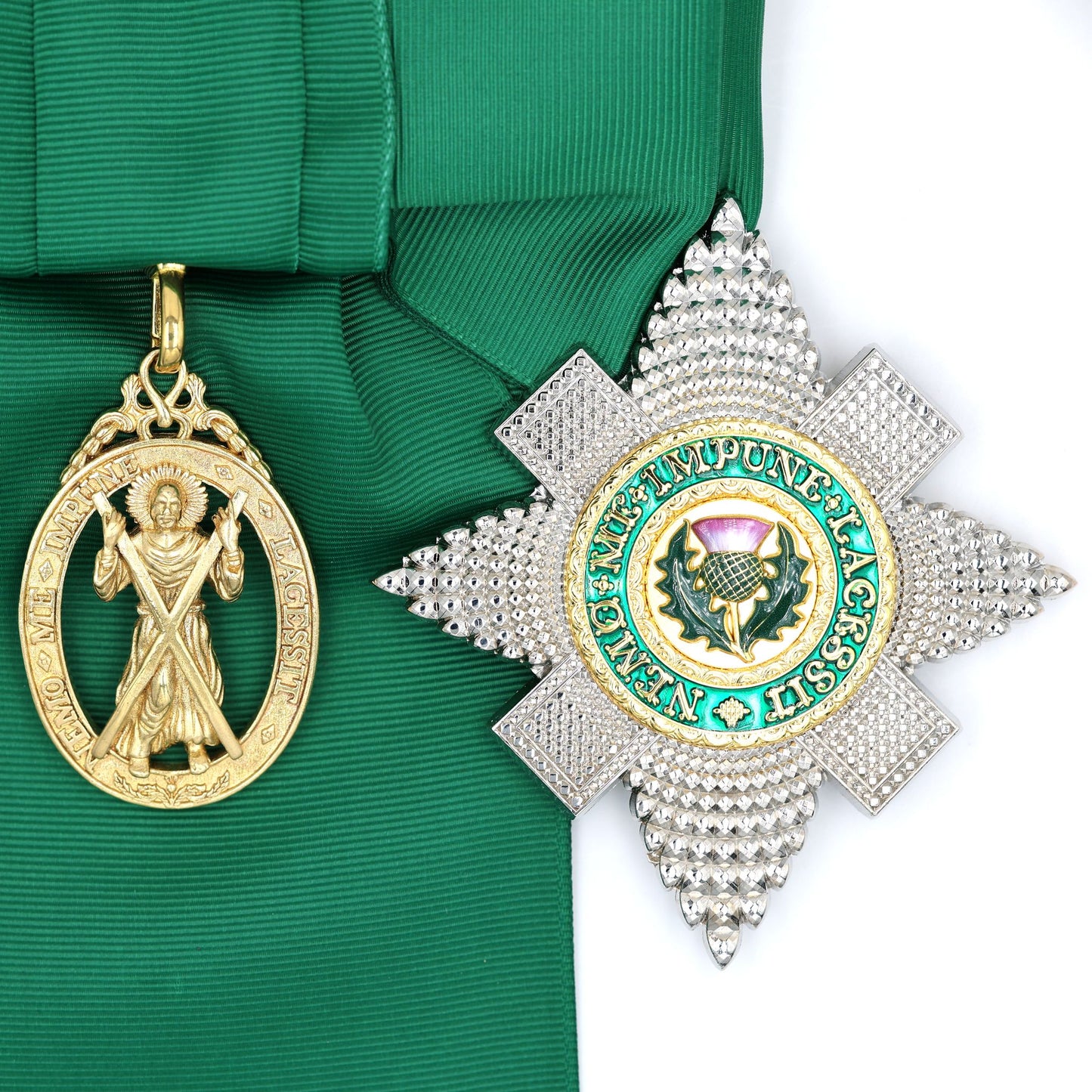 Scotland Order of the Thistle Sash Set Replica Badge Breast Star St Andrew UK