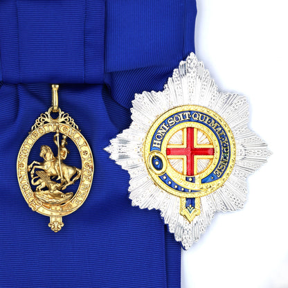 UK the British Order of the Garter Star, Sash+ Badge full set Medal Replica copy reproduction