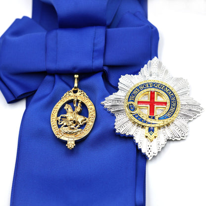 UK the British Order of the Garter Star, Sash+ Badge full set Medal Replica copy reproduction