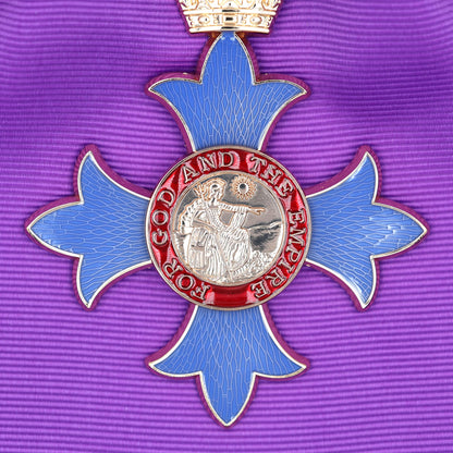 UK Order of the British Empire GBE Knight Grand Cross Sash Badge & Sash Replica