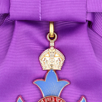 UK Order of the British Empire GBE Knight Grand Cross Sash Badge & Sash Replica