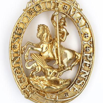 British Order of the Garter Lesser George Pendant Brass UK Badge Replica