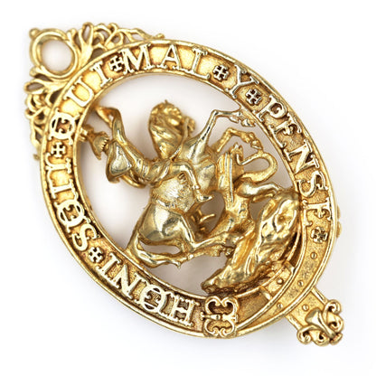 British Order of the Garter Lesser George Pendant Brass UK Badge Replica