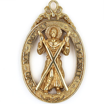 British Order of the Thistle Saint Andrew Pendant Brass Replica Badge