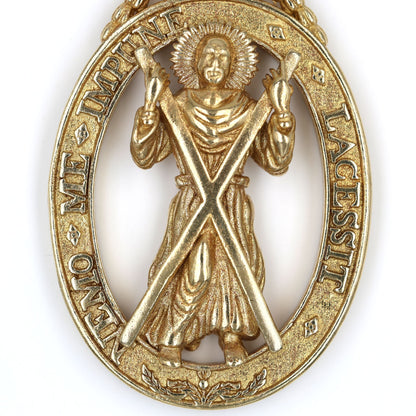 British Order of the Thistle Saint Andrew Pendant Brass Replica Badge