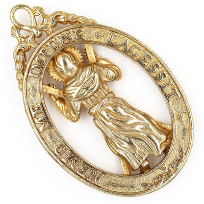 British Order of the Thistle Saint Andrew Pendant Brass Replica Badge
